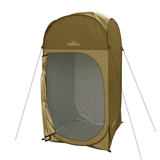 【8日から72時間 8%OFFクーポン】「海水浴場や川遊びの着替えに」Montagna(モンターナ) 完全プライベート ワイド着替えテント ワンタッチ式 ワイド形状 HAC3468-グリーン(23y4m)