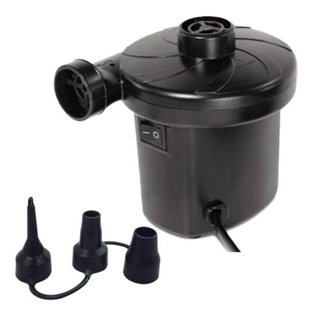 【8日から72時間 8%OFFクーポン】「空気の注入＆排出が可能」HAC(ハック) AC電源 エアーポンプ 3種類のノズル付属 HAC3123A-ブラック(23y6m)