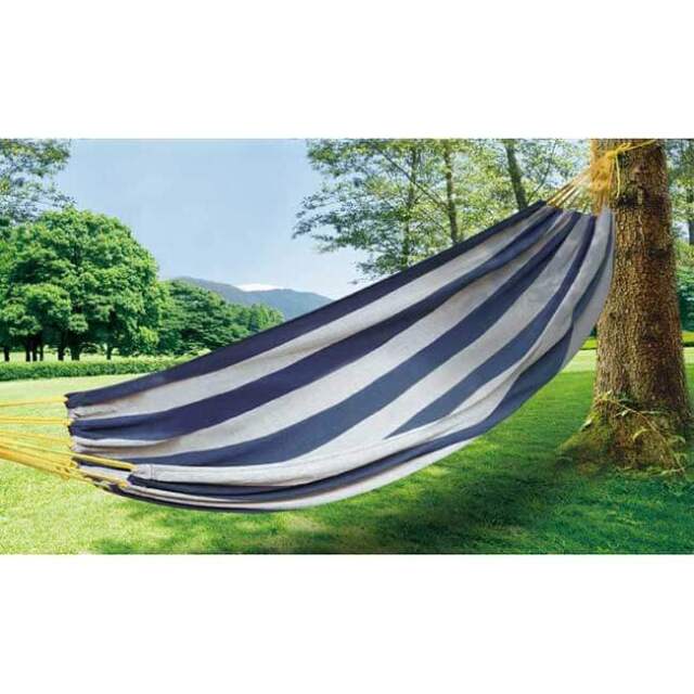 一人用 Montagna ワイドハンモック 丈夫な結び目 設営用ロープ付き Hac2332 y5m