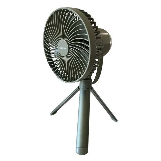 Camelion(カメリオン) LEDライト付 キャンプ ファン 3段階調節 充電式 QQ コストコ 1819576 モスグリーン(26y2m)