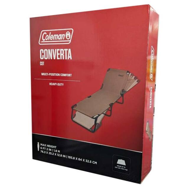 Coleman CONVERTA コールマン コンバータ リクライニングコット 楽天市場】コールマン コット キャンプコット 折りたたみ ワイド