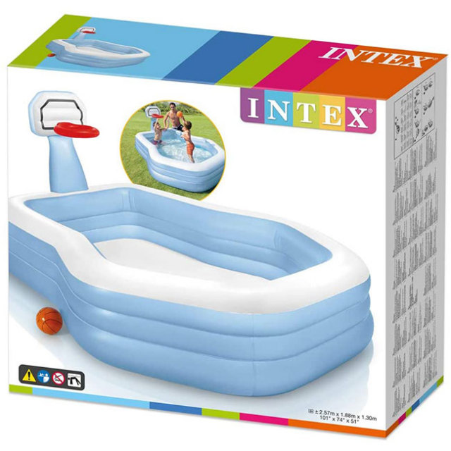 インテックス Intex スイムセンター シューティングフープ ファミリープール ビニールプール 水遊び 家庭用プール 571np 21y2m