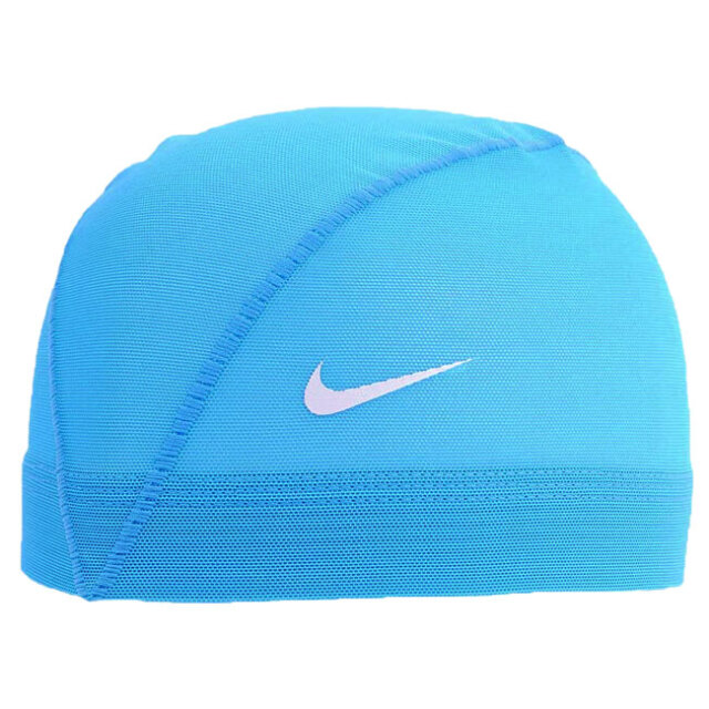 ナイキ(NIKE) ユニセックス メッシュスイムキャップ 水泳帽 907461-06 サックス／Uブルー(20y5m)