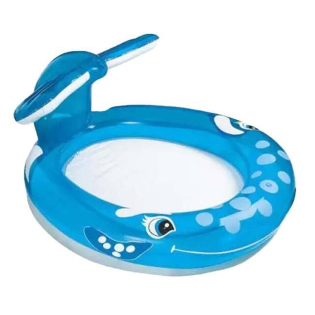 INTEX(インテックス) ホエール スプレープール クジラのシャワープール 水遊び キッズ ジュニア 57435J／57435NPブルー(25y2m)