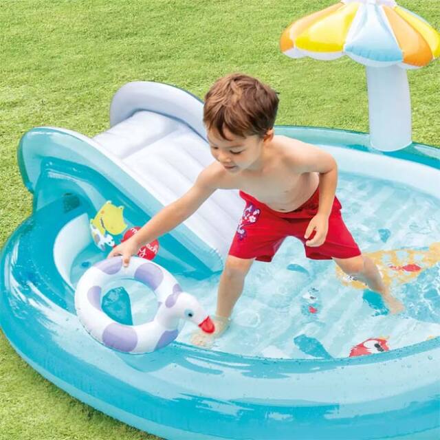 コストコ インテックス 4.5 x 2.2m フレームプール蓋付き 