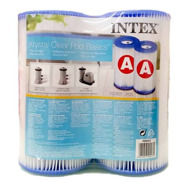 「28604／28636／28637／28638ポンプ対応」INTEX(インテックス) クリスタルクリアポンプ用 フィルターカートリッジA 2本入 ※ポンプ本体は別売※ 29002(23y5m)