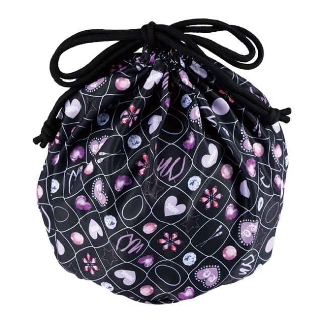 ササキ(SASAKI) ボールカバー オリジナルプリントシリーズ ボール1個収納可能 巾着タイプ AC-66-B ブラック(26y2m)