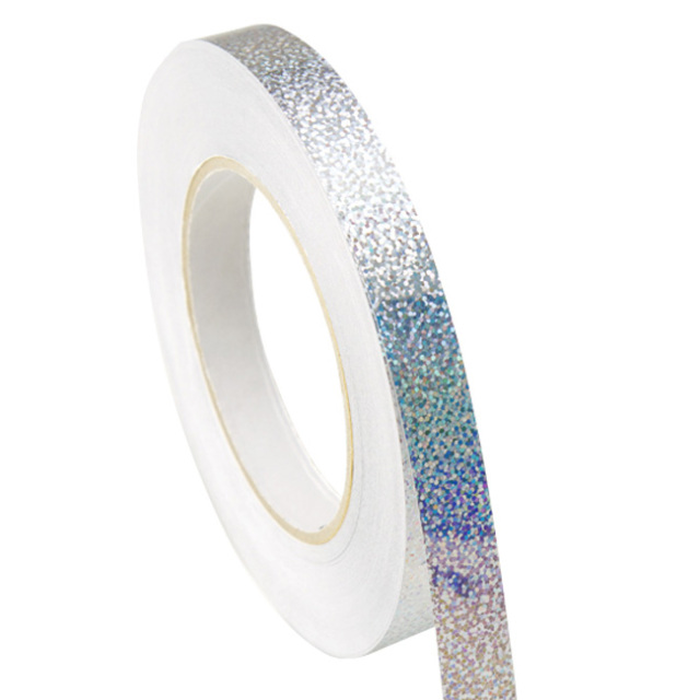 【8日から72時間 8%OFFクーポン】「オリジナル手具に装飾できる！」ササキ(SASAKI) ミラクルテープ ホログラム加工 1巻33M HT1-SI シルバー(22y1m)