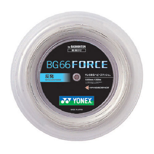 【マジッククーポン10％OFF対象】日本正規品【200mロール巻】ヨネックス BG66フォース BG66F-2(0.65mm) バドミントンガット(YONEX)