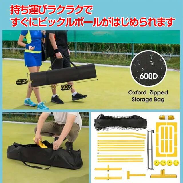 ピックルボールをはじめよう！」 ピックルボール 22FT USA標準サイズ