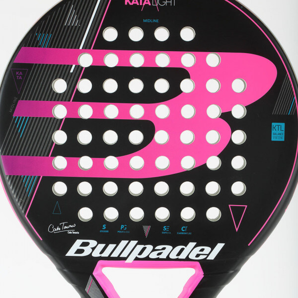 ブルパデル Bullpadel Kata ライト 18 337g ブラック ピンク 海外正規品 パデル ラケット 19y4m