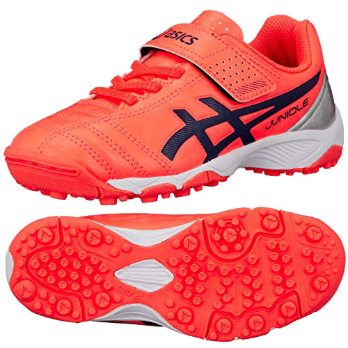 アシックス Asics ジュニア ジュニオーレ5 Tf ターフコート用 ファーストサッカートレーニングシューズ 1104a009 705 Fコーラル ピーコート 21y9m