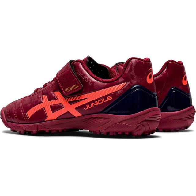 在庫処分特価 アシックス Asics ジュニア ジュニオーレ5 Tf ターフコート用 ファーストサッカートレーニングシューズ 1104a009 601 バーガンディ フラッシュコーラル y9m