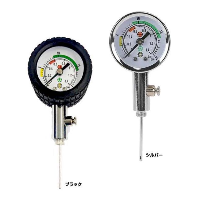 ボール空気圧ゲージ ボール圧力計 ポインタータイプ 圧力ゲージ 金属