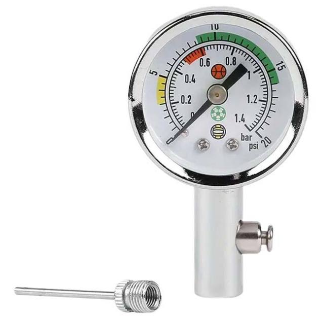 ボール空気圧ゲージ ボール圧力計 ポインタータイプ 圧力ゲージ 金属