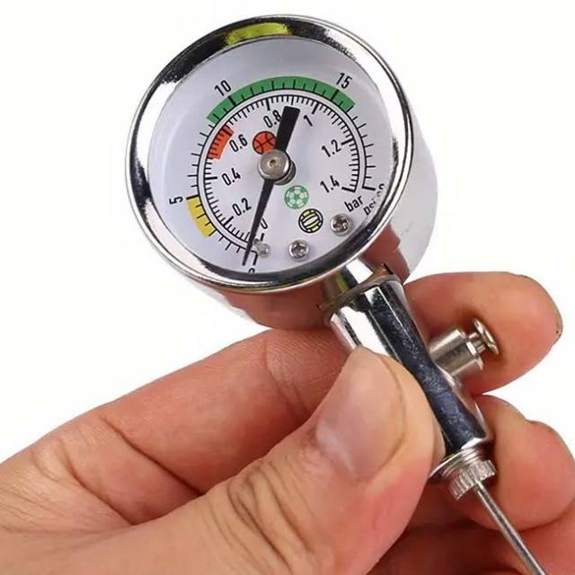 ボール空気圧ゲージ ボール圧力計 ポインタータイプ 圧力ゲージ 金属