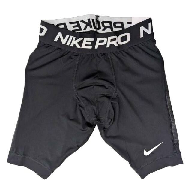 ナイキ(NIKE) メンズ PRO プロ Dri-FIT 10インチ スライダー ショーツ パッド付き プロテクターショーツ JA1219-010 ブラック×ホワイト(26y10m野球)