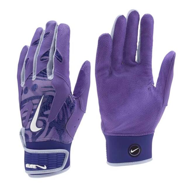 ナイキ(NIKE) ユニセックス Alpha Elite アルファエリート 2.0 バッティンググローブ 両手用 野球 BA1203-561 Aグレープ×DKコンコルド(26y10m)