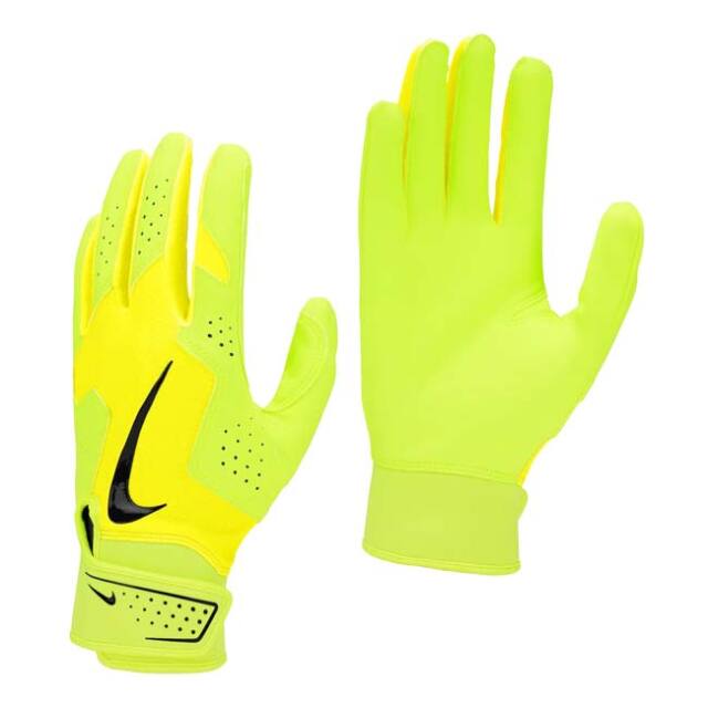 ナイキ(NIKE) ユニセックス Alpha アルファ 2.0 バッティンググローブ 両手用 野球 BA1201-729 ボルトアイス×Sイエロー(26y4m)