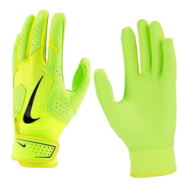 ナイキ(NIKE) ジュニア Alpha 2.0 アルファ2.0 ユース バッティンググローブ 両手用 BA1202-729 ボルトアイス×Sイエロー(26y3m)