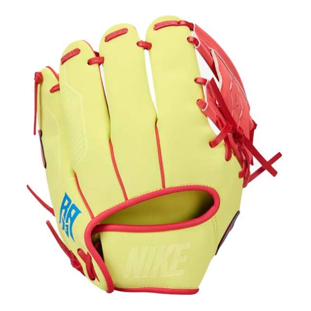 ロナルド・アクーニャJr.】【右投げ用】ナイキ(NIKE) ジュニア VAPOR ヴェイパー YOUTH 野球用グローブ 内野 外野 BA2007-719 Oイエロー×Bクリムゾン(25y12m)