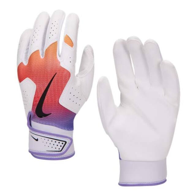 ナイキ(NIKE) ジュニア Alpha 2.0 アルファ2.0 ユース バッティンググローブ 両手用 BA1202-938 マルチ×ホワイト×ブラック(25y10m)