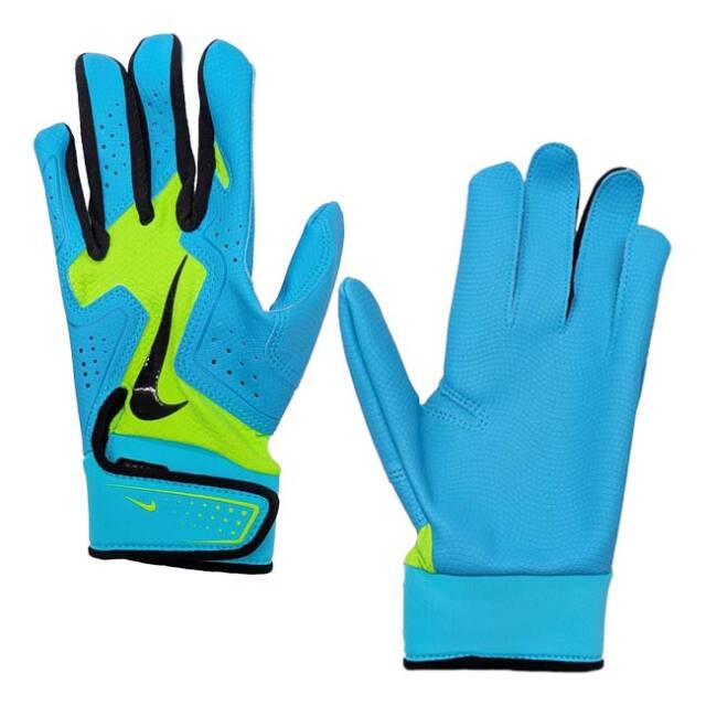 ナイキ(NIKE) ジュニア Alpha 2.0 アルファ2.0 ユース バッティンググローブ 両手用 BA1202-313 Eグリーン×Gブルー×BK(25y10m)