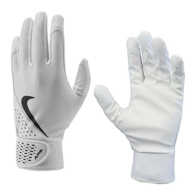 【9,000円以上で8％OFFクーポン】ナイキ(NIKE) 2025 SP ユニセックス Alpha アルファ バッティンググローブ 両手用 N1004381-138 ホワイト×ブラック(25y5m野球)