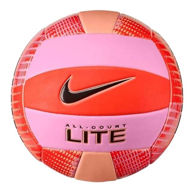 ナイキ(NIKE) ALL COURT LITE オールコート ライト バレーボール 5号球 屋内屋外兼用 VB0012-619 Pレッド×アプリコットA(26y1m)