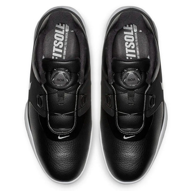 Boa搭載で履きやすく脱ぎやすい ナイキ Nike メンズ ヴェイパープロ ボア ゴルフシューズ Aq17 001 ブラック y1mゴルフ
