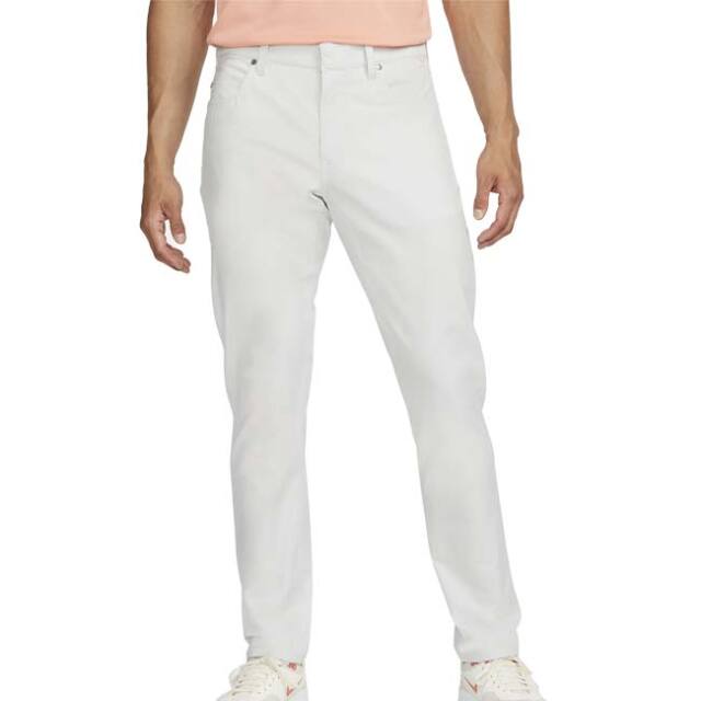 売切りセール！【日本サイズ】ナイキ(NIKE) メンズ DRI-FIT レペル 5ポケット スリムフィット ロングパンツ DA3065-025 フォトンダスト(23y7mゴルフ)