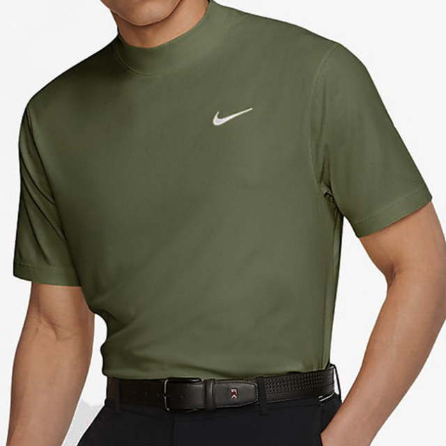 タイガーウッズ ｕｓサイズ ナイキ Nike メンズ Dri Fit Tw モックネック 半袖tシャツ Ct6078 222 ミディアムオリーブ y10mゴルフ