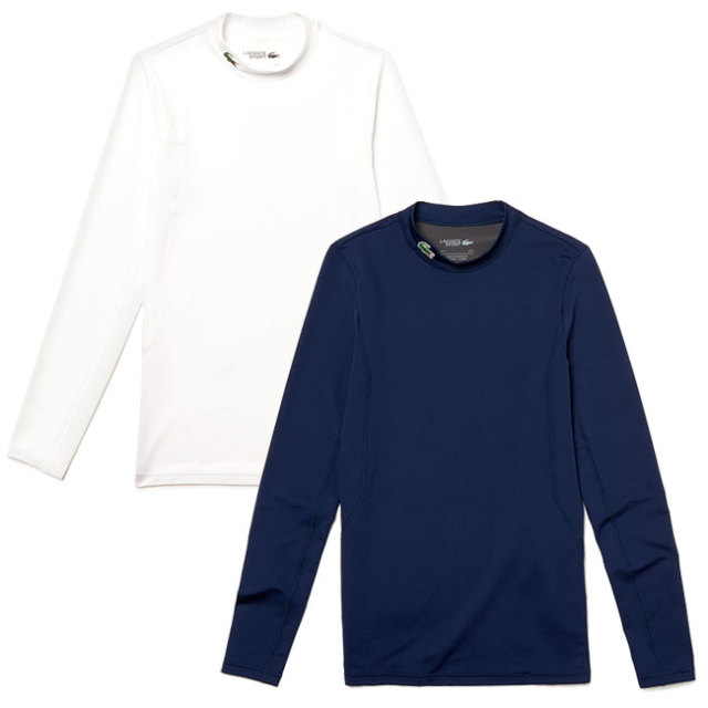 在庫処分特価 海外サイズ ラコステ Lacoste 19 Fw メンズ スタンドカラー テクニカル 長袖tシャツ Th9458 19y10mゴルフ