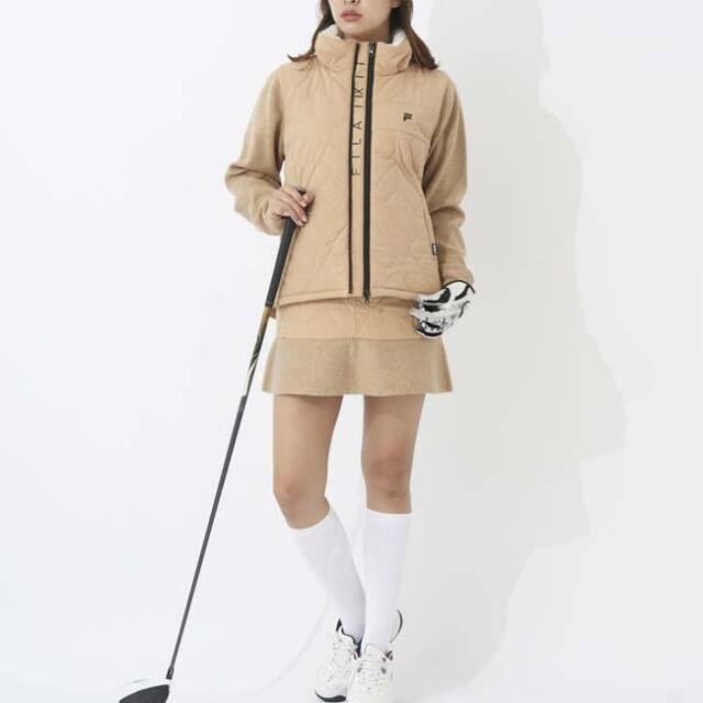 オンラインショップ FILA フレアスカート VL2879 ベージュ