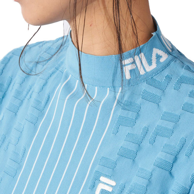 「日本サイズ」FILA(フィラ) 2022 FW レディース モックネック 半袖ニットシャツ 792-640(22y10mゴルフ) 「日本サイズ」FILA(フィラ) 2022 FW レディース モックネック 半袖ニットシャツ 792-640(22y10mゴルフ)