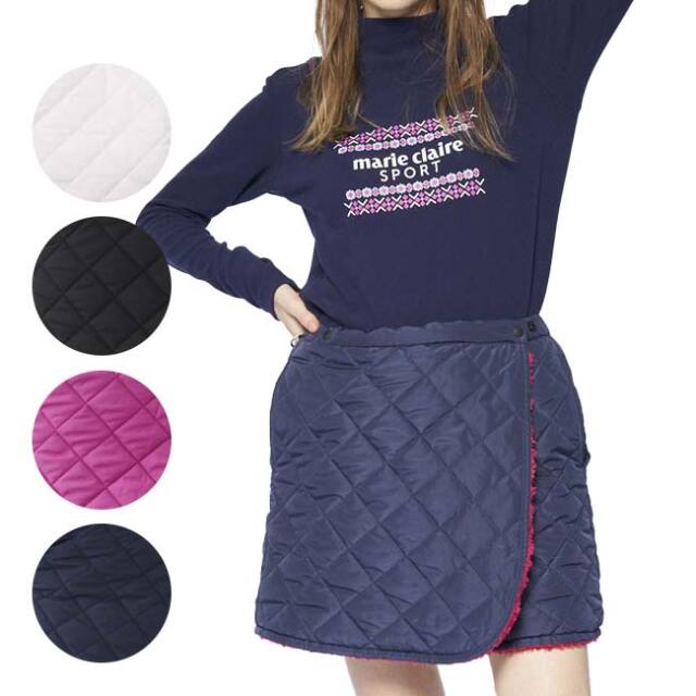 在庫処分特価】marie claire(マリ・クレール) 2023 FW レディース リバーシブル 巻きスカート 733-949(23y10m)