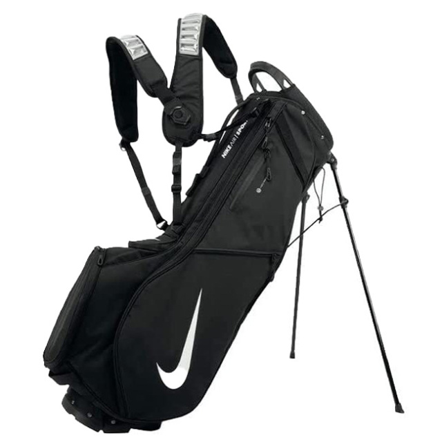 ナイキ(NIKE) AIR SPORT 2 エア スポーツ 2 ゴルフバッグ スタンド式キャディバッグ GF3012／GF3010-091 ブラック×ホワイト(22y3m)