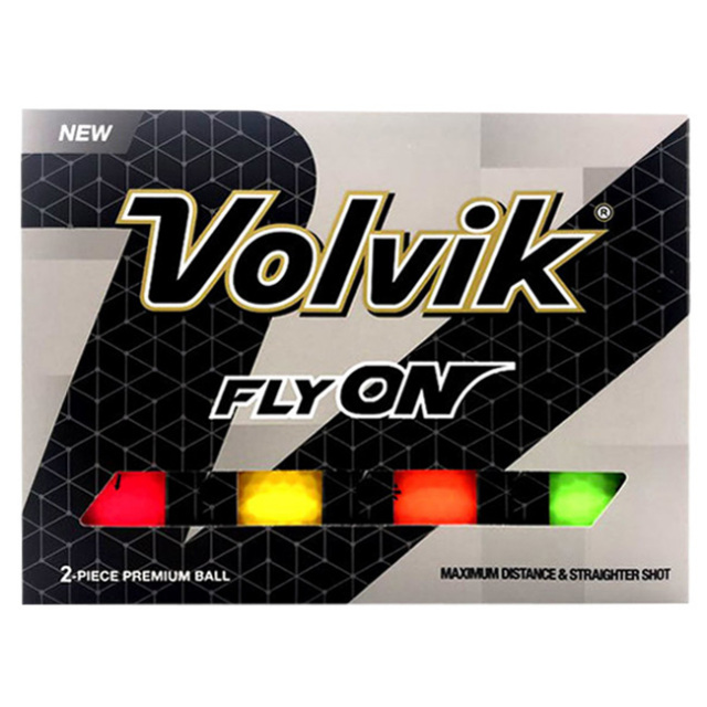 12球入り1箱 ボルビック Volvik Flyon ゴルフボール カラフルボール 21y1m