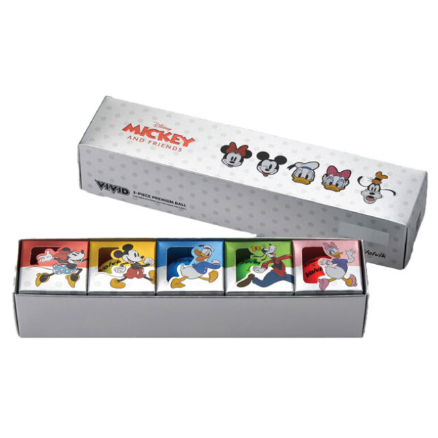 Volvik ボルビック Disney Mickey And Friends ディズニー ミッキーと仲間たち ゴルフボール 5球入り Vv5mna06 999 マルチ 22y4m