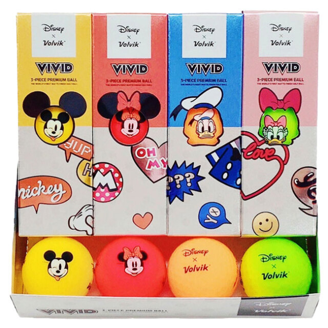 Volvik(ボルビック) DISNEY MICKEY AND FRIENDS ディズニー ミッキーと仲間たち ゴルフボール 12球入り  VV59NA86-999 マルチ(22y4m)