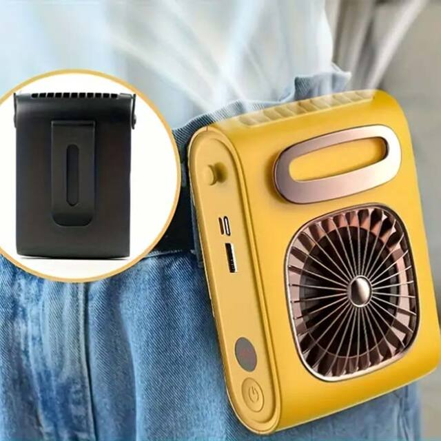 暑い夏のアウトドアや外出の必需品」 ポータブルファン 吊り下げ式