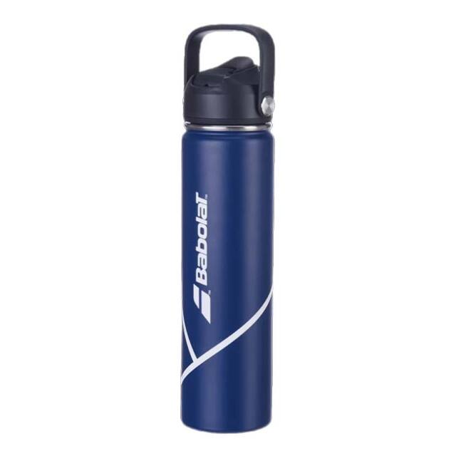 【保温保冷兼用】バボラ(Babolat) Isothermal Bottle アイソサーマルボトル ステンレス製 ストローボトル ハンドル付き 750ml 720014-136 ネイビー(25y6m)