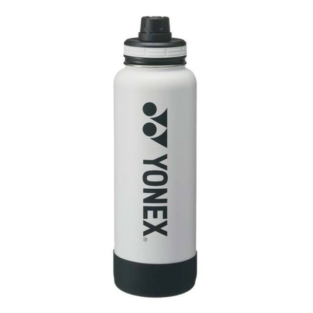 【保冷専用】ヨネックス(YONEX) ステンレスボトル 1.17L ハンドル付き ステンレス製携帯用魔法瓶 保冷ボトル AC591-011 ホワイト(25y5m)