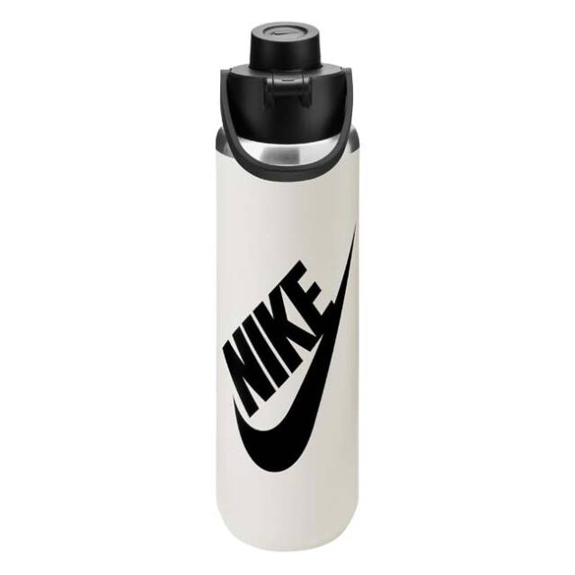 【保冷専用直飲み】ナイキ(NIKE) ステンレススチール リチャージチャグボトル 24oz(700ml) 携帯用魔法瓶 フューチュラ HY6046-018 ライトボーン×BK(26y10m)