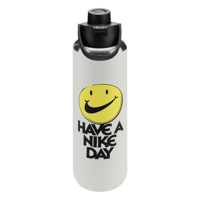 【保冷専用直飲みタイプ】ナイキ(NIKE) ステンレススチール リチャージチャグボトル 携帯用魔法瓶 32oz (950ml) 水筒 HY2023-170 Sホワイト×ブラック(26y7m)