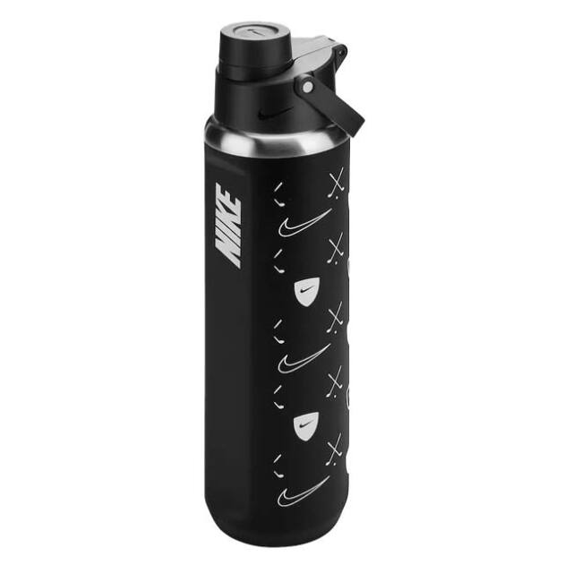 【保冷専用直飲みタイプ】ナイキ(NIKE) ステンレス リチャージ チャグボトル ステンレス製水筒 950ml HY2023-091 ブラック×BK×ホワイト(26y4m)