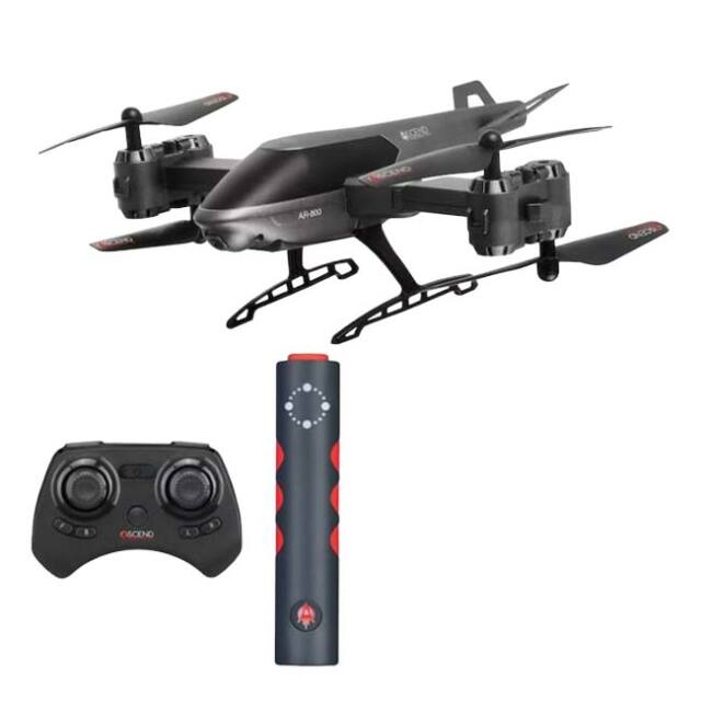 アセンド・エアロノティクス(Ascend Aeronautics) ASCモーションコントロール HDカメラ搭載ドローン 初心者向け USB充電式 QQ コストコ AR-800 Dグレー(26y7m)