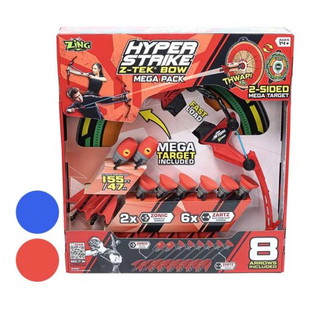 ジング(ZiNG) ハイパーストライク Z-TEK BOW メガパック ボウ＋吸盤アロー＋ホイッスルアローセット ターゲット付き QQ コストコ 69470(25y3m)