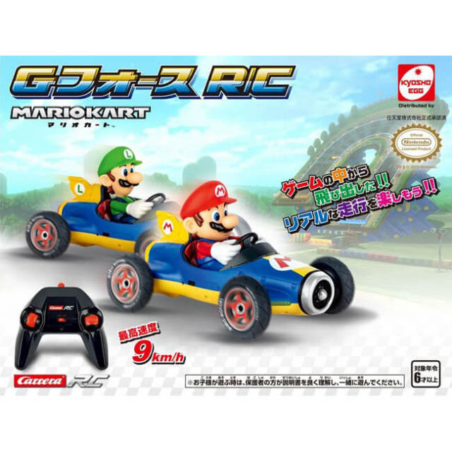 ゲームの世界から飛び出した 京商エッグ Kyosho Egg スーパーマリオ 1 18スケール マリオカート Gフォース R C Tv014 21y6m