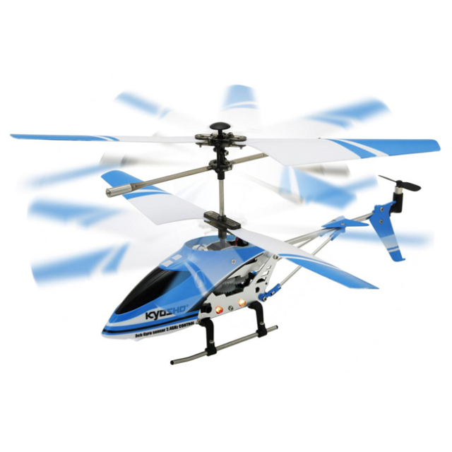 前後進操作可能なベーシックヘリ 京商エッグ Kyosho Egg トライマスター3 ジャイロホバー 室内専用 初心者中級者向け 対象年齢8歳以上 Tz004 ブルー 21y6m